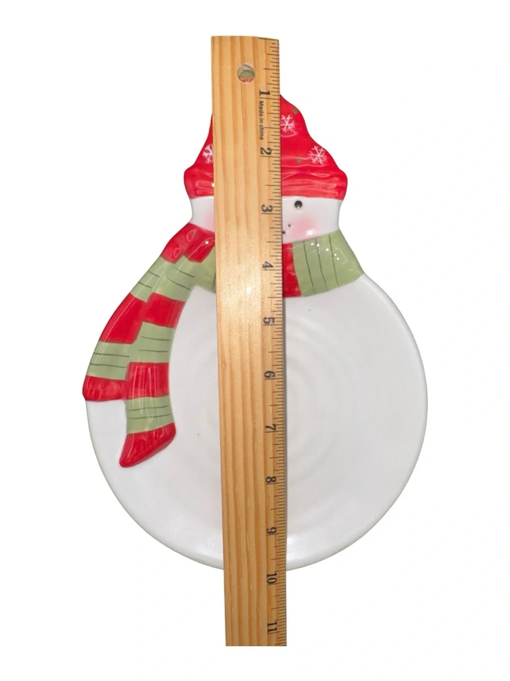 Vintage Hallmark Christmas Snowman Ceramic Dish